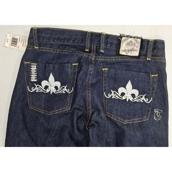 Truth Soul Armor Jeans Women's Size 6 Bootcut Y2K Style Embellished Logo Pocket - Picture 9 of 13